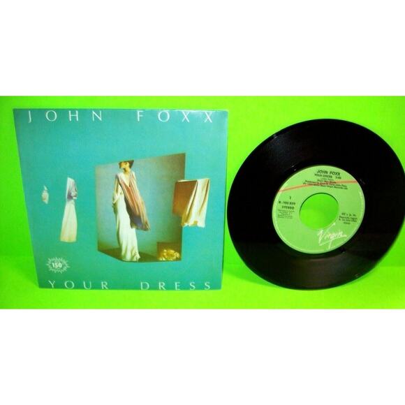 John Foxx Your Dress Vinyl 7" Record New Wave Synth-Pop Error Sleeve Spain Rare - Picture 1 of 2
